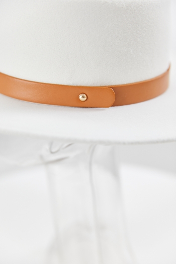 One pc new stylish pu belt buckle decor  cowboy hat 56-58cm