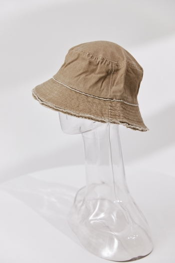One pc new stylish nine colors washed denim bucket hat 56-58cm