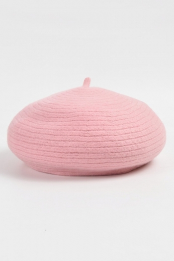 one pc stylish 11 colors solid color knitted beret