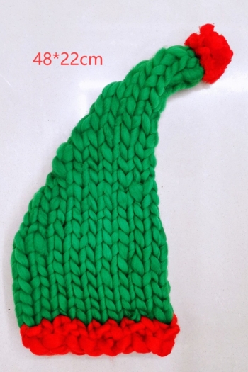 christmas 5 colors hand knitted wool adult santa beanie(48*22cm)