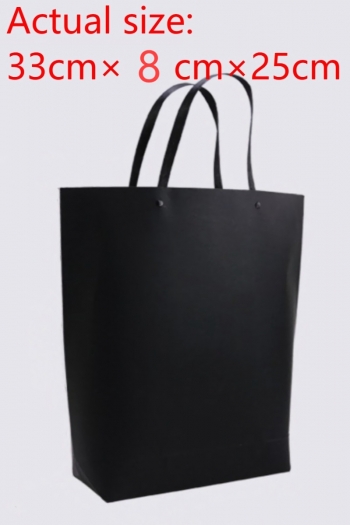 fifty pcs new simple black kraft paper boat shape gift bag(size:33cm×8cm×25cm)