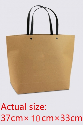 fifty pcs new simple thickened material kraft paper boat shape gift bag(size:37cm×10cm×33cm)