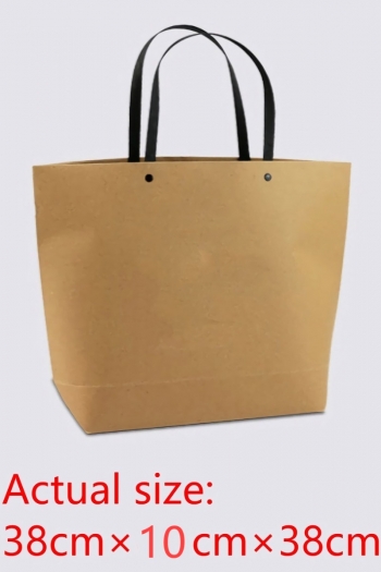 fifty pcs new simple thickened material kraft paper boat shape gift bag(size:38cm×10cm×38cm)