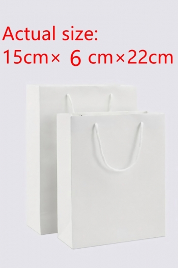 fifty pcs new simple vertical version art post paperboard gift handbag(size:15cm×6cm×22cm)