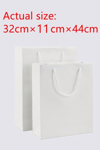 fifty pcs new simple vertical version art post paperboard gift handbag(size:32cm×11cm×44cm)
