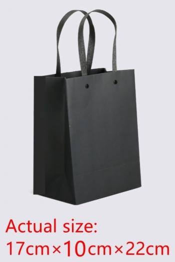 fifty pcs new simple vertical version black cardboard gift handbag(size:17cm×10cm×22cm)