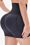 oversize solid color high quality abdomen-control sponge body pants_Beige_Black