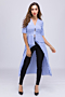 new 3 colors plus size streak irregular v collar blouse top_Black_Red_Blue