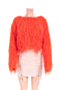 autumn winter new solid color stretch round-neck tassel stylish sweater_Yellow_Pink_Blue_Red
