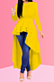 plus size seven colors new stylish solid color irregular cascading ruffle slim fit stretch tops_White_Yellow