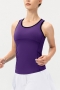 plus size high stretch unpadded fitness sports vest(new added colors)_Black_White_Purple