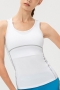 plus size high stretch unpadded fitness sports vest(new added colors)_Black_White