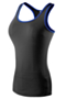 plus size new stylish summer black spliced other color stretch fit sport vest_Red_Blue