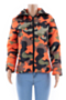 plus size winter 4 colors zip-up inelastic camo batch printing casual jacket_Purple_Orange