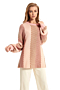 autumn new stylish loose micro-elastic casual knit jacquard sweater_Yellow_Pink