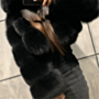 plus size 11 color winter solid color zip-up hooded casual artificial fur jacket_Black