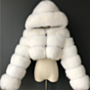 plus size 11 color winter solid color zip-up hooded casual artificial fur jacket_Black_White