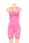 new added color and size plus size 4 color strapless shoulder bandage open back sexy jumpsuit_Sky Blue_Dark Blue_Magenta