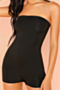 new solid color stretch tube top sport sexy tight playsuit_Magenta_White_Black