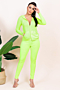 autumn new plus size solid color stretch zip-up pocket hoodie with leggings sport two-piece set_Light Green
