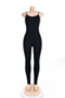 11 colors solid color sling stretch slim jumpsuit_White_Orange_Pink_Black