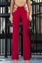 new stylish 3 colors sexy hollow hips slim stretch pants_Black_White_Rose Red