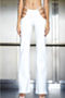 new stylish 3 colors sexy hollow hips slim stretch pants_Black_White