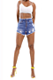 plus size six colors single breasted slim fit low-waist high stretch pocket denim shorts_Black_White_Dark Blue_Sky Blue