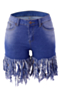 new stylish plus size pocket slim fit high stretch tassel short jeans shorts_Sky Blue_Dark Blue