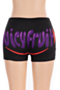 new plus size letters print stretch stylish sports shorts (new added colors)_Red_Yellow_Green_Purple