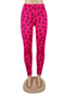 new plus size batch print stretch sports yoga stylish leggings (new added colors)_White_Blue_Green_Magenta