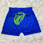 new five colors plus size tongue and letters print stretch stylish sports shorts_Blue