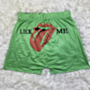 new five colors plus size tongue and letters print stretch stylish sports shorts_Blue_Green
