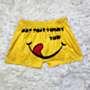 new two colors plus size cartoon pattern print stretch sports stylish shorts_Yellow