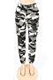 fashion slim cool camouflage pants_Black