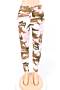 fashion slim cool camouflage pants_Black_Pink