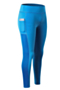 plus size contrast color high elastic fit slim pocket comfortable yoga sport leggings_Black_White_Blue