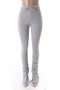 plus size new stylish solid color three colors pleated stretch fit slim casual sports pants special offer_Black_White_Gray