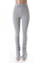 plus size new stylish solid color three colors pleated stretch fit slim casual sports pants (with split, no pocket) (new add colors)_Black_White_Pink_Yellow_Gray