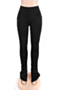 plus size new stylish solid color split pleated pocket stretch slim casual pants (new add size)_Black