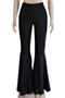 plus size 6 colors solid color new stylish stretch slim flare pants_Black
