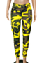 new stylish 7 colors autumn camo batch printing pockets micro elastic pants (with belt)_Purple_Red_Pink_Dark Green_Orange_Gray_Yellow