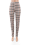 autumn new stylish three colors lattice batch printing pleated pants_Red_Yellow_Lattice