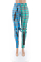 five colors plus size autumn new stylish lattice batch printing zipper casual pants (new add colors and size)_Red_Blue