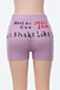plus size new stylish letter printing stretch tight shorts_Orange_Green_White_Pink_Purple