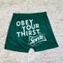 plus size new stylish letter printing stretch tight shorts_Orange_Green