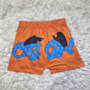 plus size 4 colors new stylish letter printing stretch tight shorts_White_Orange
