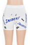 plus size 8 colors new stylish letter printing stretch tight shorts_Light Green_Black_Pink_Blue_Green_Dark Blue_Red_White