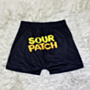 plus size new stylish 4 colors letter printing stretch tight shorts_Black