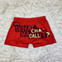 plus size 5 colors letter printing newstyle sumemr stretch hot shorts_Multicolor_Red